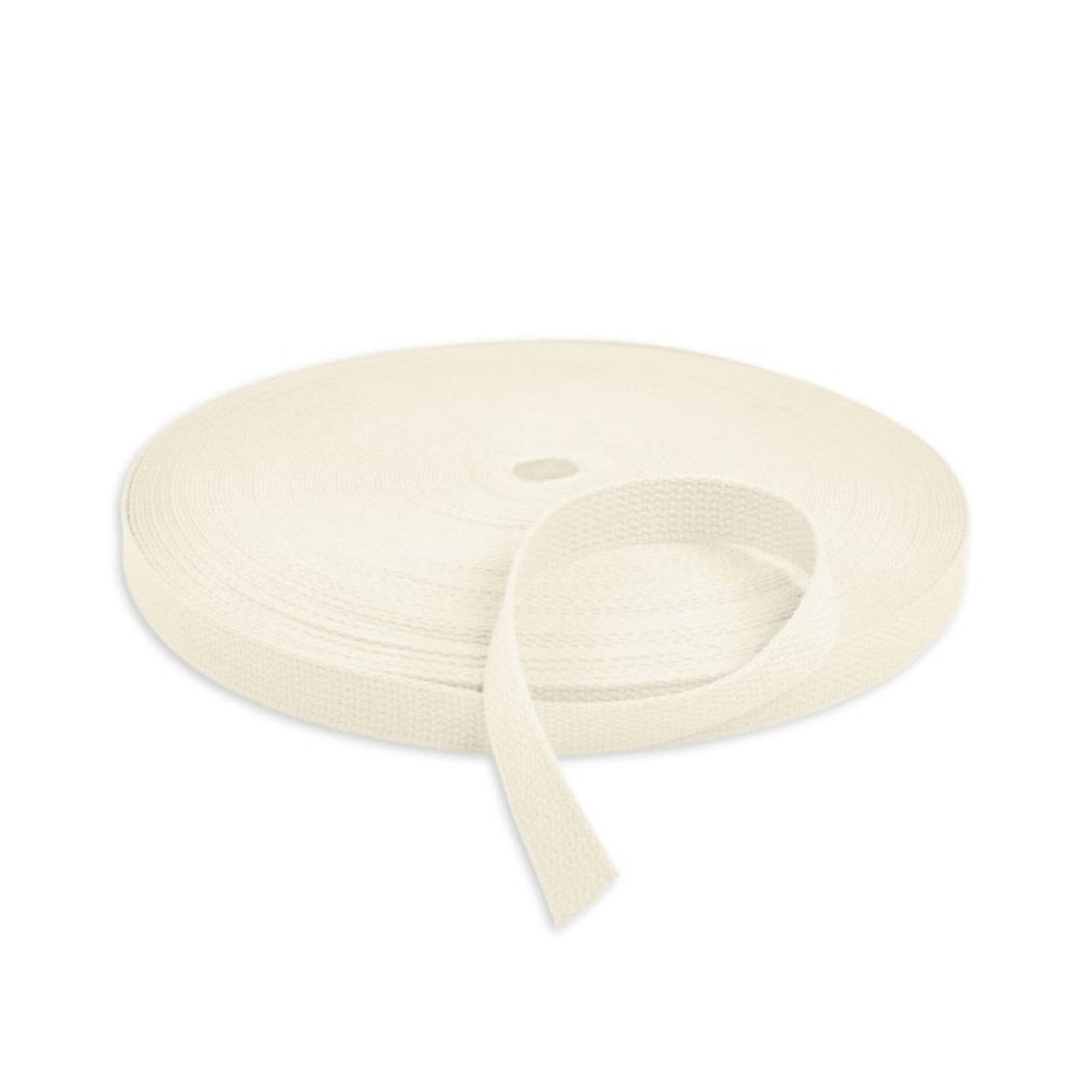 1 1/4" Natural Cotton Webbing